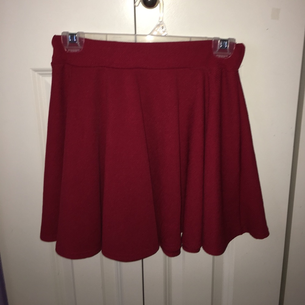 Red Wine Skater Skirt