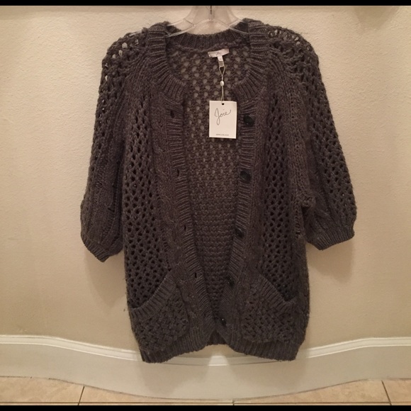Joie Sweaters - Joie Gray Knit Cardigan