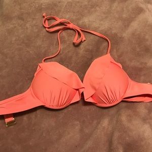 Peach Bombshell bikini top