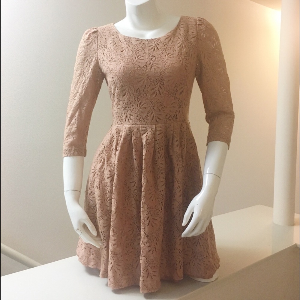 Lacey Rose Gold Dress