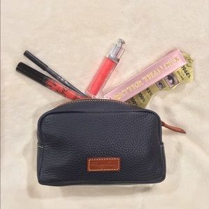 New!! Donney & Burke Pebble Leather Cosmetic Case