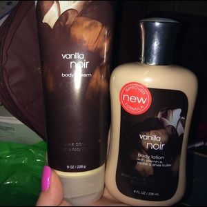 Discontinued Vanilla Noir Cream and Lotion