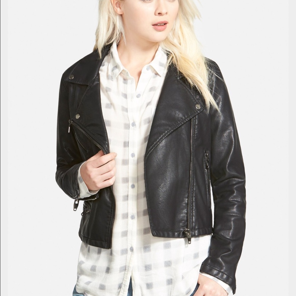 Blanknyc Black faux leather jacket