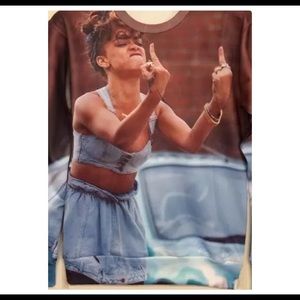 Long sleeve Rihanna shirt