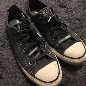 Grey Converse with Intentionally Faded Laces