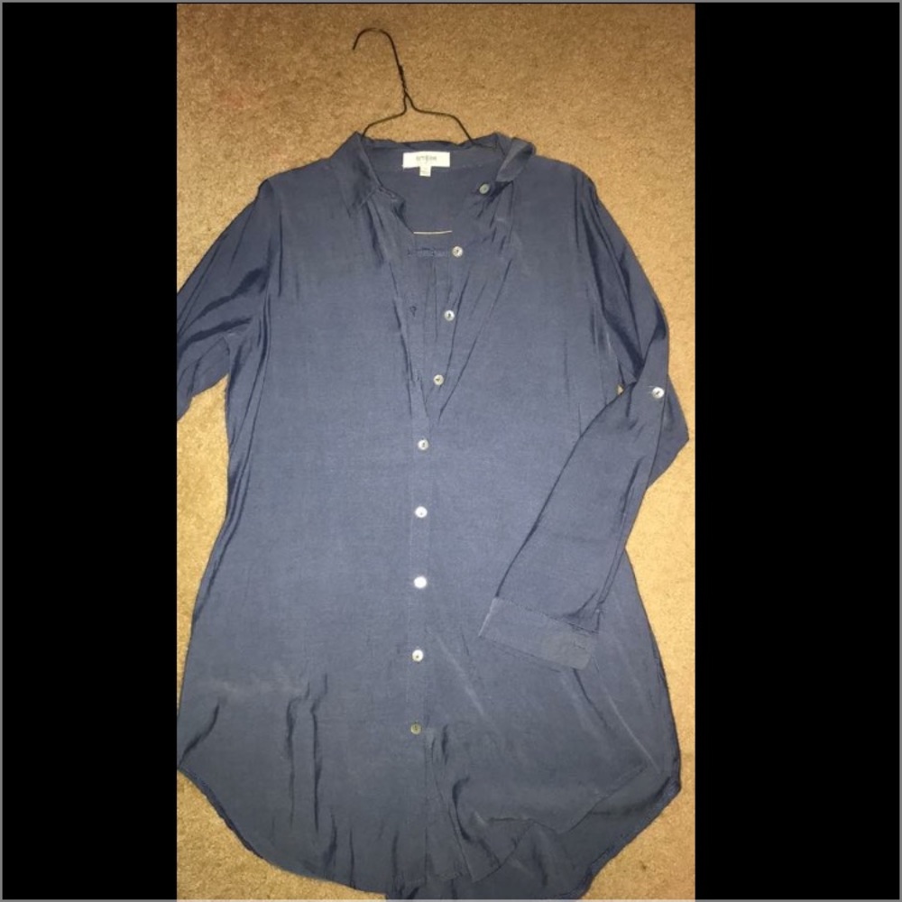 Denim shirt dress