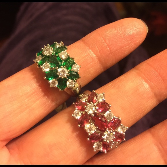 New Ruby n Emerald Sapphire Ring