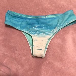 Forever 21 blue bikini bottoms