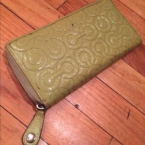 Coach zip around wallet