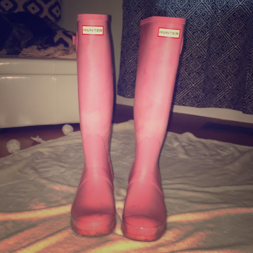 Hunter Rain Boots- Pink