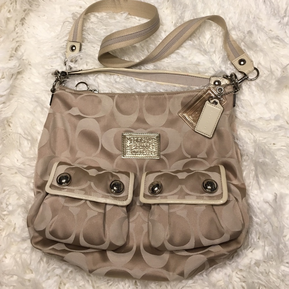 Coach beige handbag