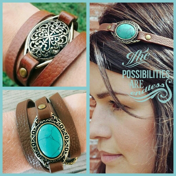 "Bohemian Rhapsody" 🌵Turquoise Wrap Bracelet - Picture 3 of 4