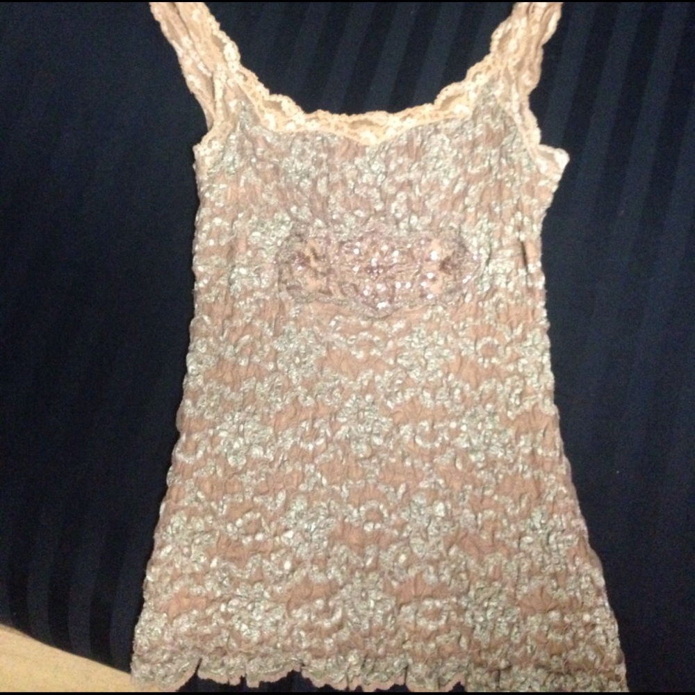 Ann Ferriday lace dress tank