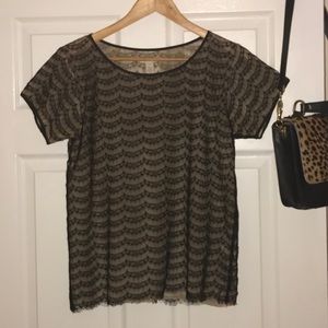 J. Crew Lace Tee