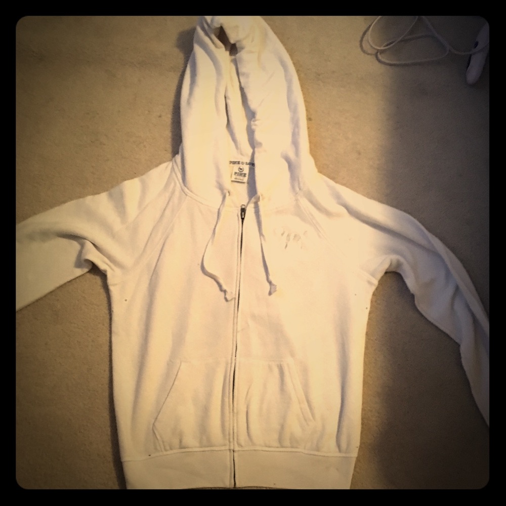 Xs pink white sweatshirt
