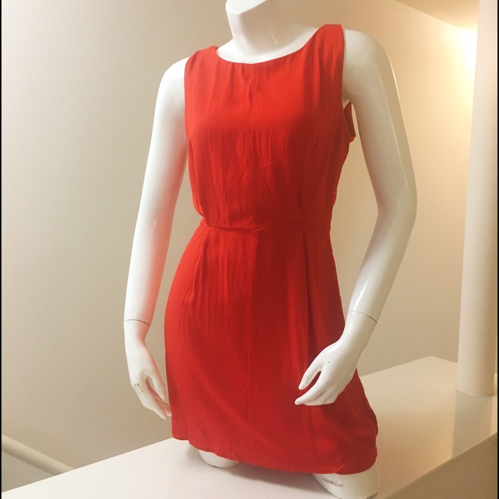 BB Dakota Blood Orange Shift Dress