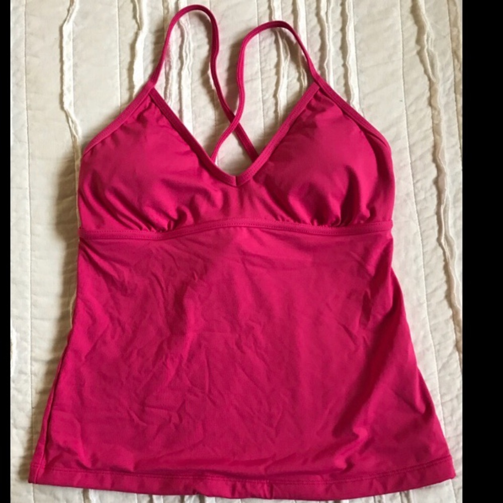 Athleta tankini top FUSCHIA