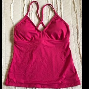 Athleta tankini top FUSCHIA