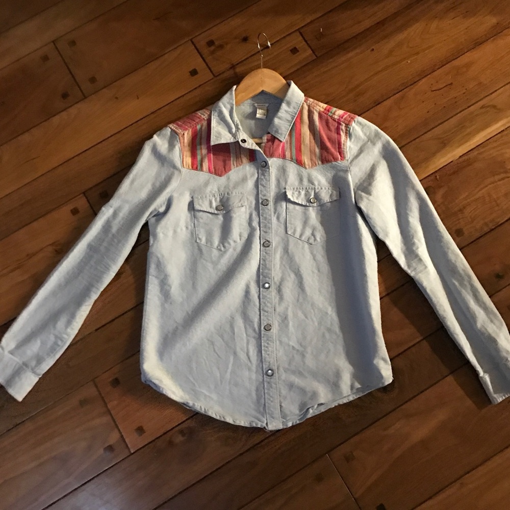 Forever 21 Soft Denim Top
