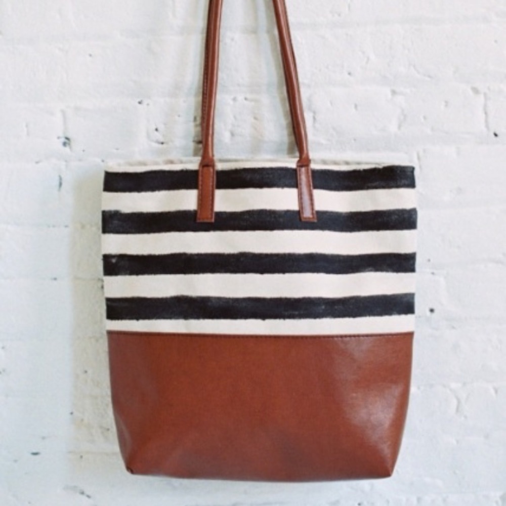 Striped Tote