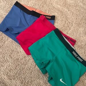 Nike spandex shorts
