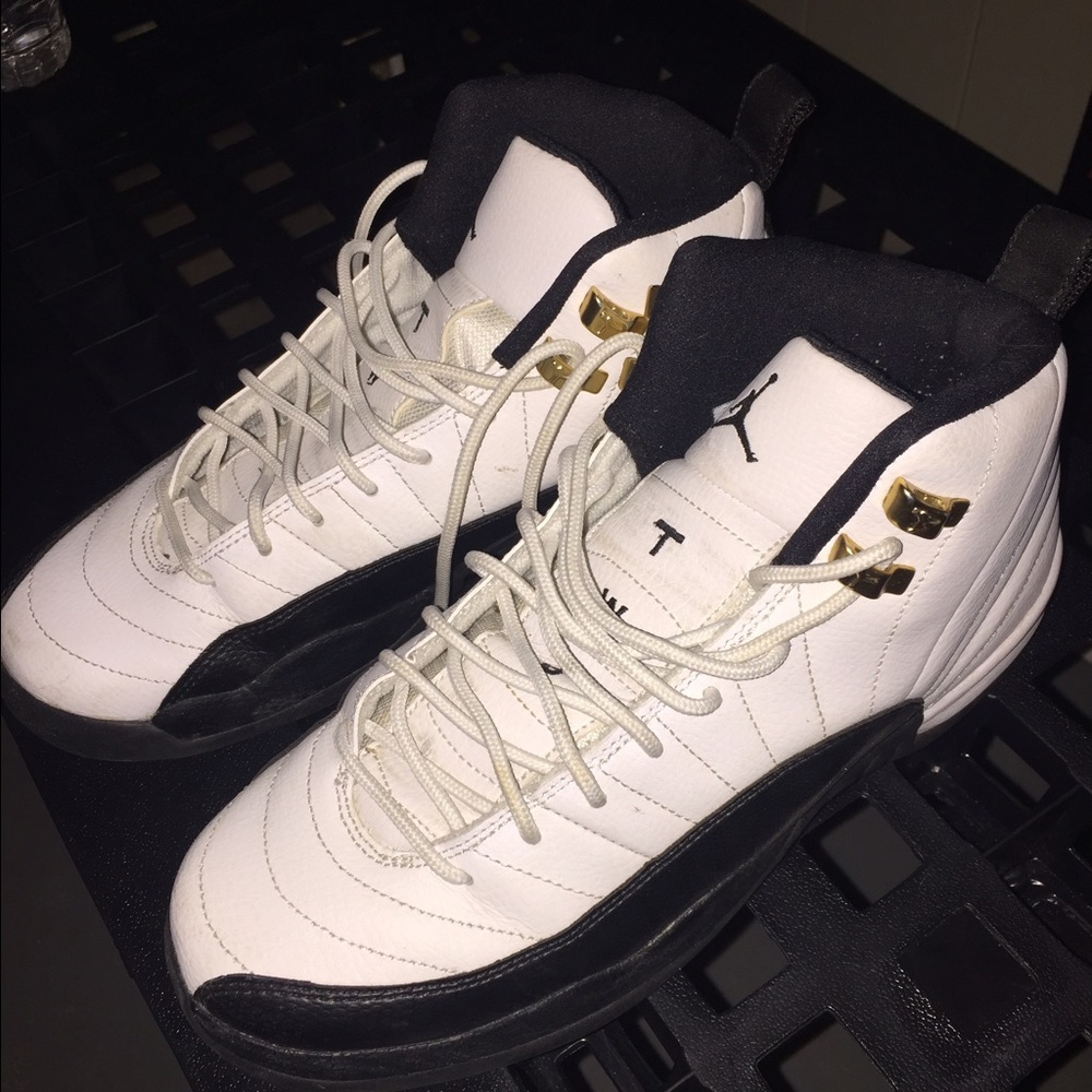 Pair of air Jordan 12 taxis. Size 8 woman's