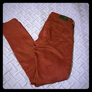 Skinny rust colored Big Stars