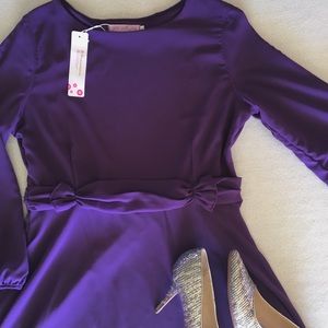 Purple formal dress