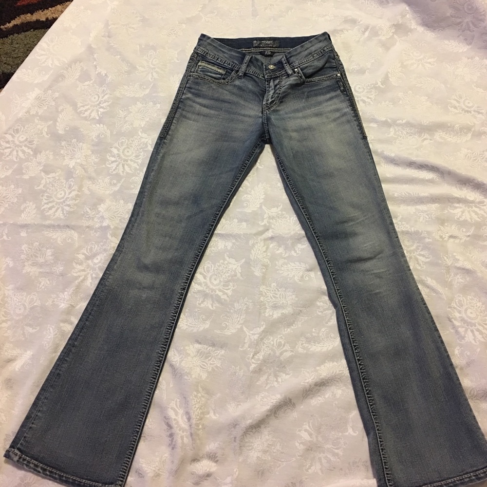 Silver Suki flap jeans