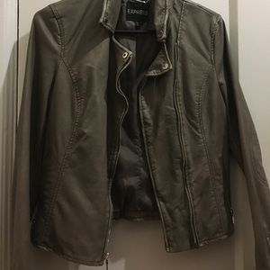 Faux leather jacket
