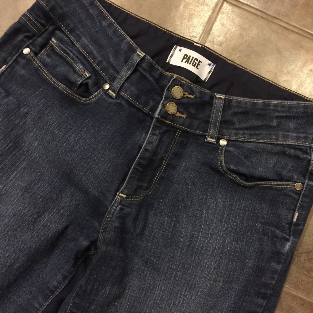 PAIGE Denim "H.H. Boot" Medium Wash Size 28 - Picture 2 of 5