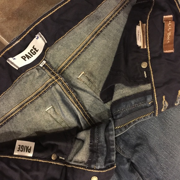 PAIGE Denim "H.H. Boot" Medium Wash Size 28 - Picture 3 of 5