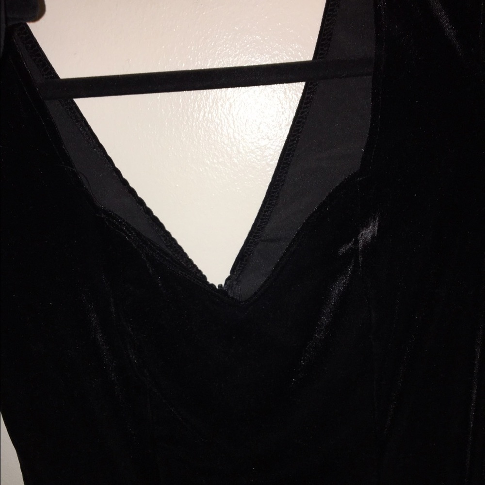 Velvet black dress