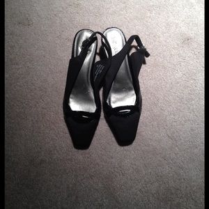 Black Sling Back Sandals