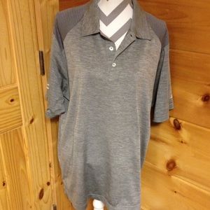 [Adidas] golf shirt XL men's polo gray