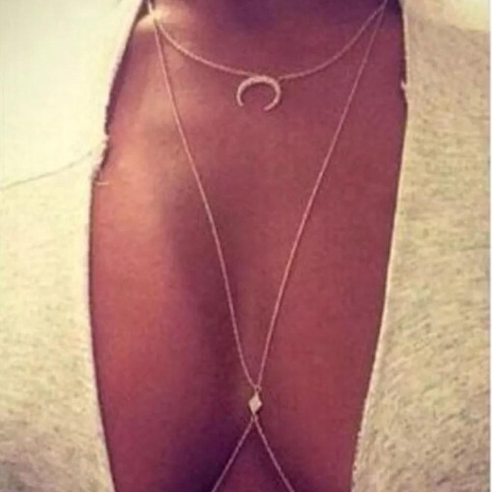Star + Moon Body Chain