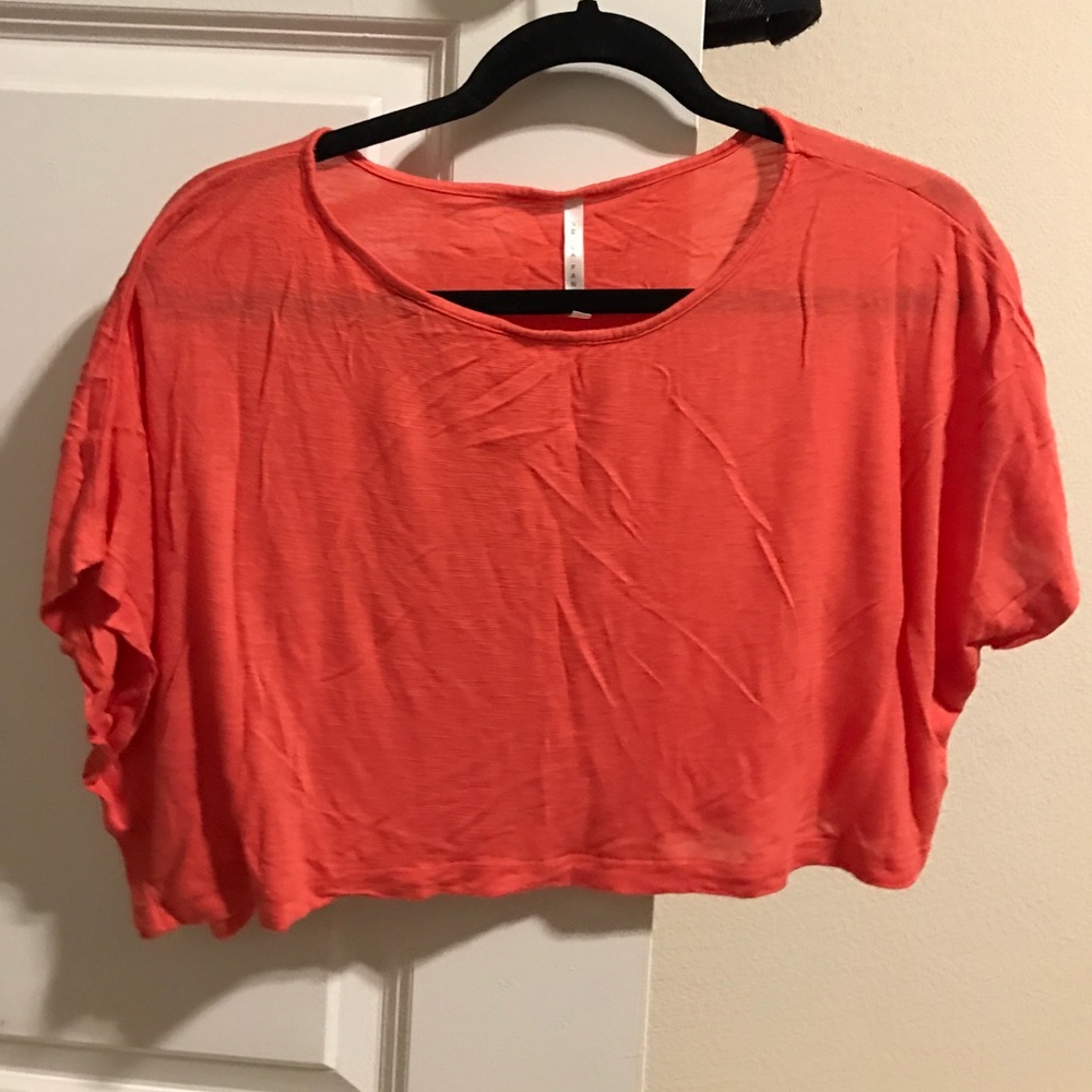 CLOSET CLOSEOUT Orange crop top