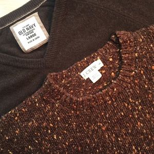 2 Brown sweaters