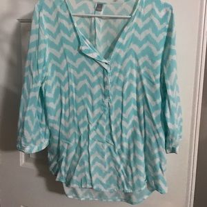 Chevron print blouse
