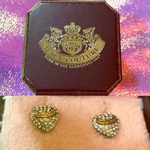 Juicy couture heart earrings