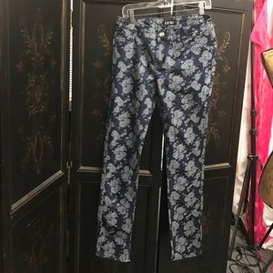 Bamboo Junior Floral Jeans -sz 13 BnWT