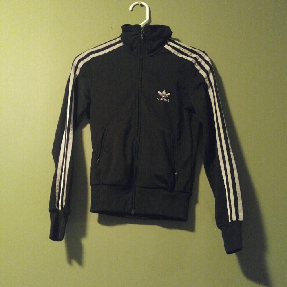 Adidas jacket the brand with 3 stripes