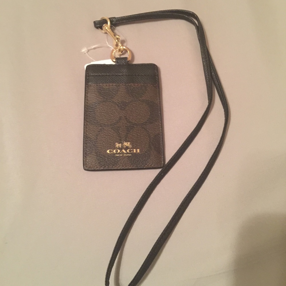 Coach ID/Card Holder & Lanyard BNWT