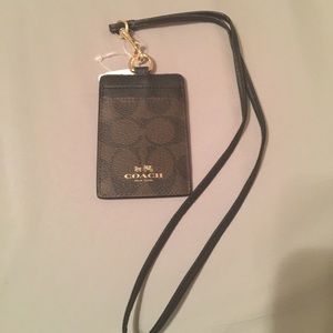 Coach ID/Card Holder & Lanyard BNWT