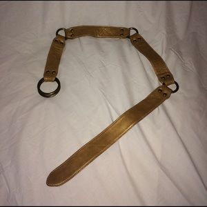 Cynthia H Designs Tan/Gold Belt
