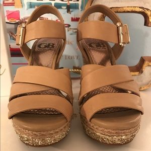 Gianni Bini Glitter Wedges
