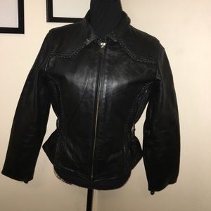 Barneys Leather biker jacket.