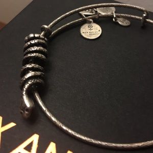 Rafaelian Silver Snake Coil bangle