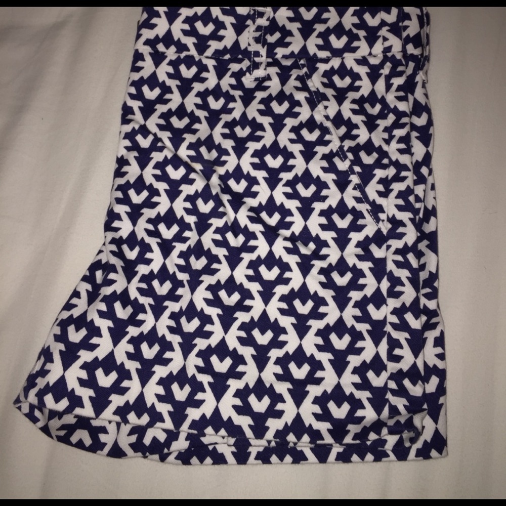 Navy and White Crewcuts patterned shorts