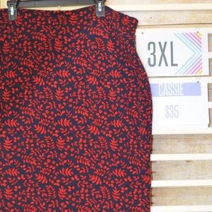 LuLaRoe 3X Cassie Pencil Skirt
